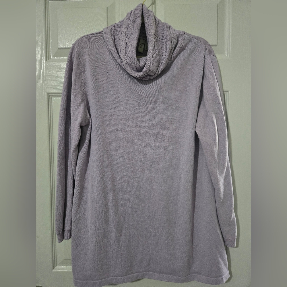 Sahalie Lavender Cowl Neck Sweater